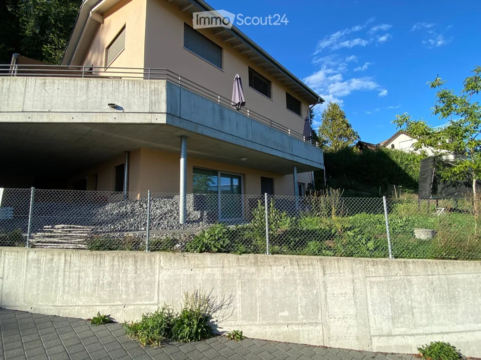 Modernes 1.5-Zimmer-Studio, Terrasse mit Blick auf Zofingen