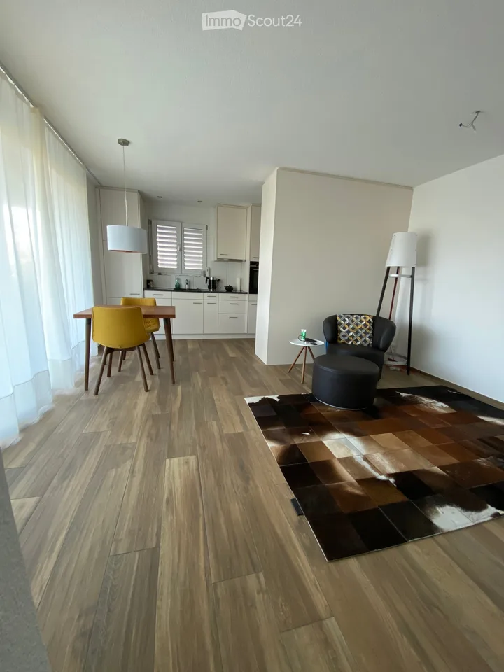 Modernes 1.5-Zimmer-Studio, Terrasse mit Blick auf Zofingen