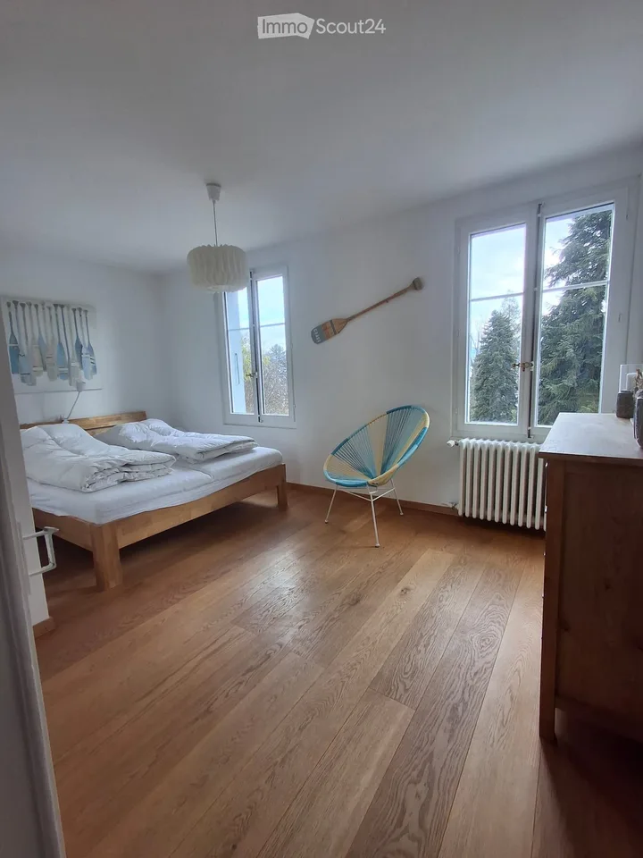 Charming furnished 4.5-room apartment in Buchillon, duplex, with breathtaking views of the lake