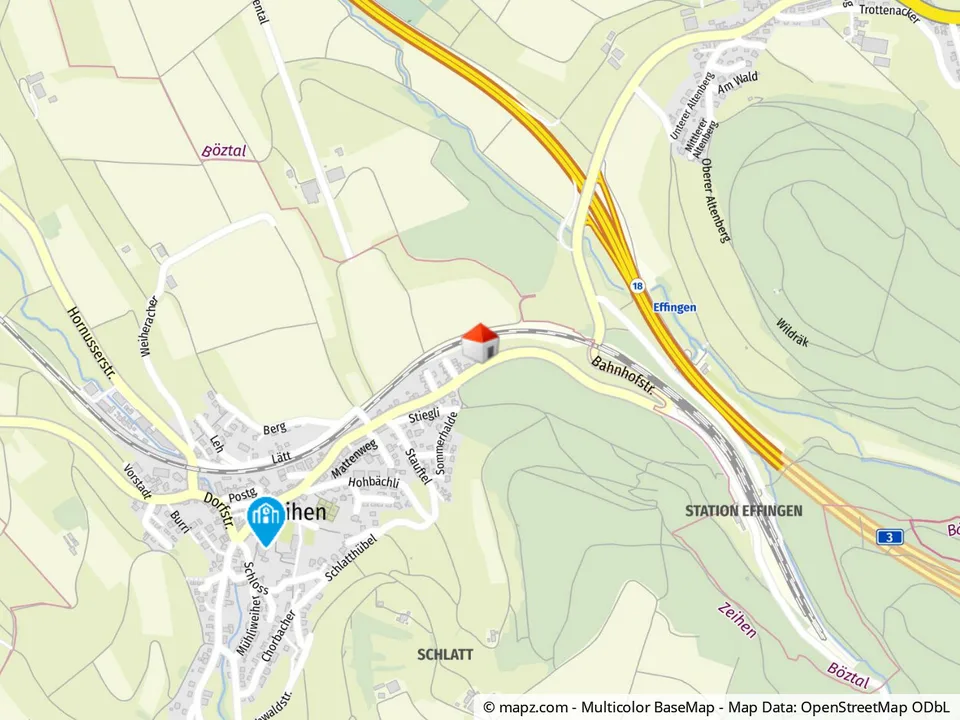 Appartement de 3,5 pièces bien entretenu avec environ 90 m² à Zeihen