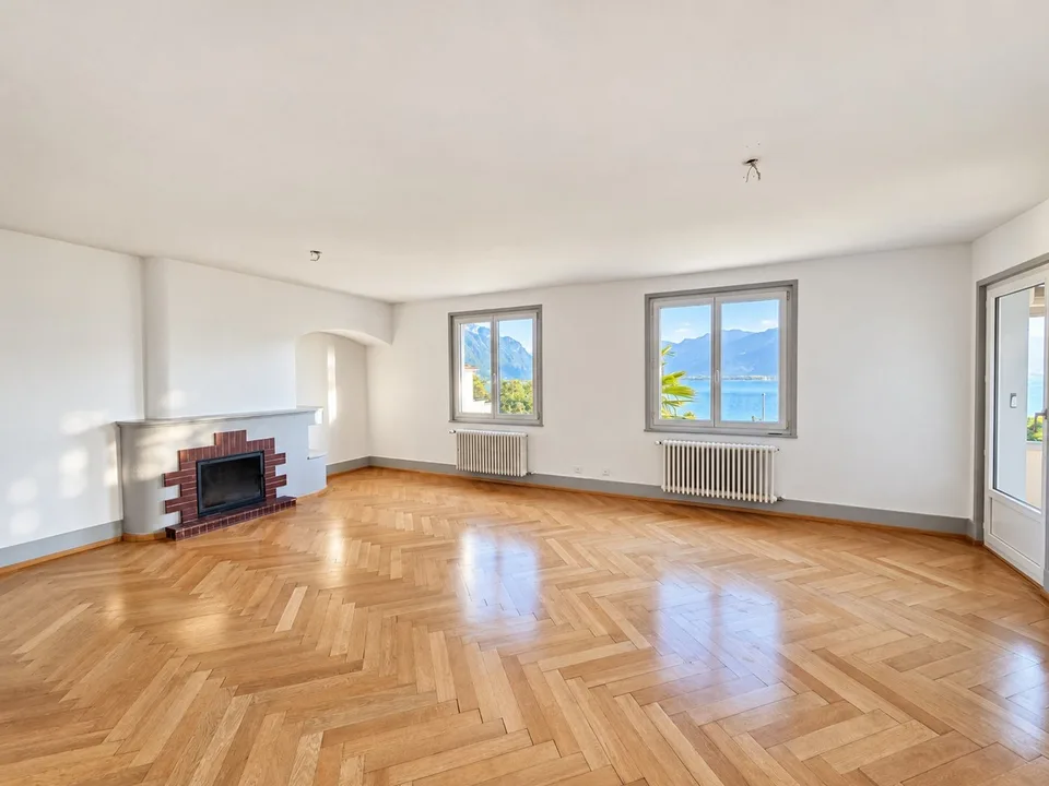 Außergewöhnliche Aussicht - Prächtige 3.5-Zimmer-Wohnung in der Nähe des Zentrums von Montreux – Foto 3 von 9