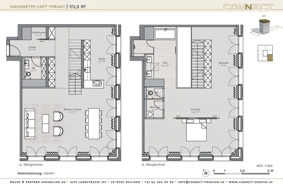Maisonette loft moderno in posizione privilegiata a Zurigo-Altstetten – foto 12 di 12