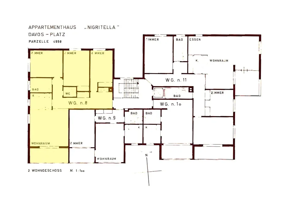Appartement de 4 pièces élégamment rénové à Davos Platz – meublé et situé au calme