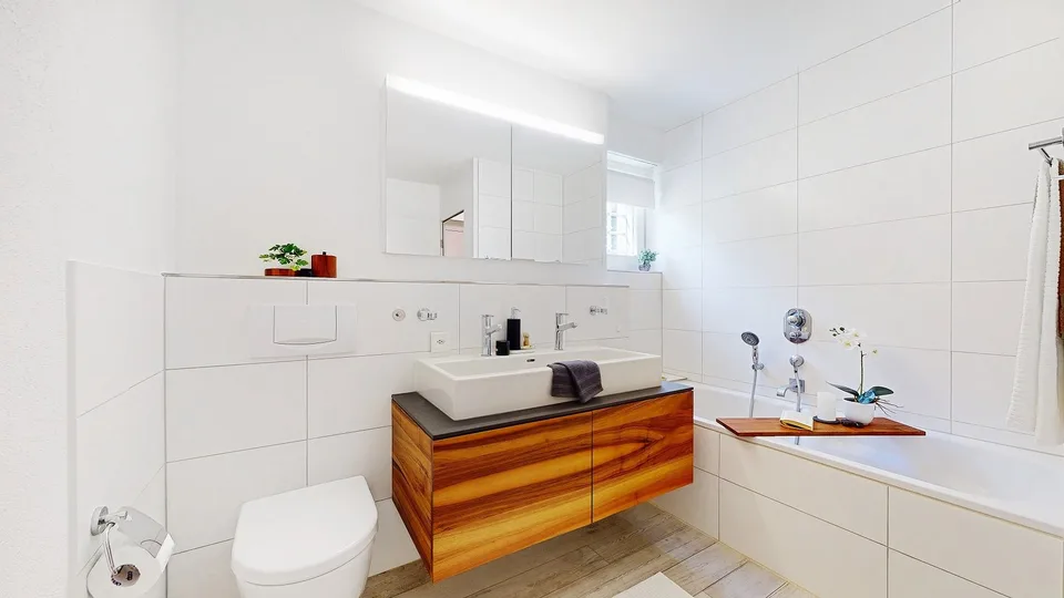 Appartement de jardin beau 4.5 pièces avec place de parking dans le garage souterrain