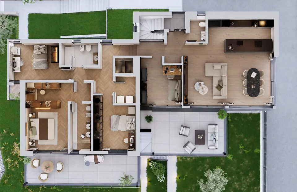Residenz Le Gemme - Exklusives Dachgeschoss-Apartment mit großen Terrassen und Seeblick – Foto 29 von 29