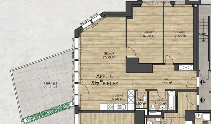 25 13 PPE Soleil - Lot O - Chesières – Foto 8 von 11