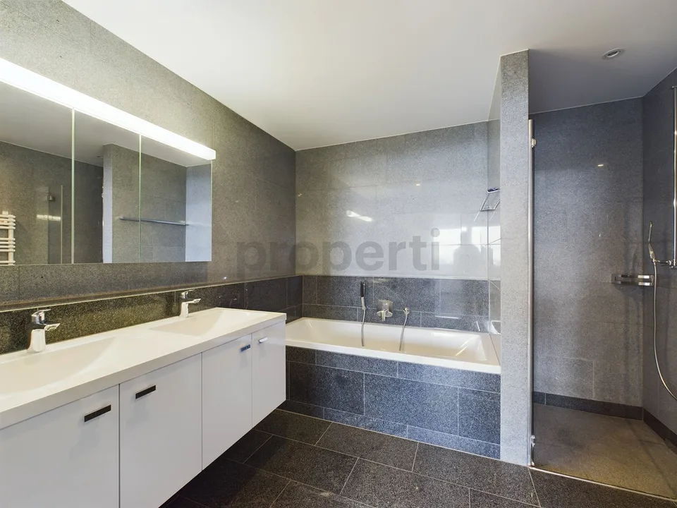 Modern family apartment with impressive views and Minergie standard