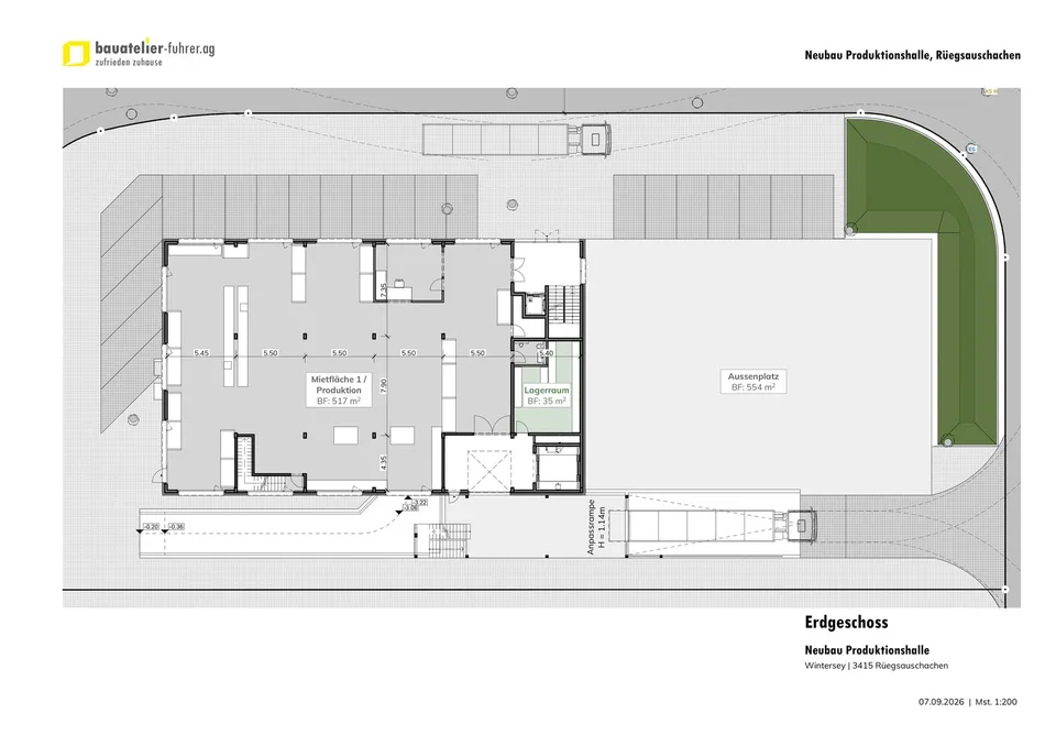 Espaces commerciaux, bureaux et stockages flexibles dans un nouveau bâtiment ; - pouvant être agrandis individuellement à partir de 100 m² – photo 2 sur 9