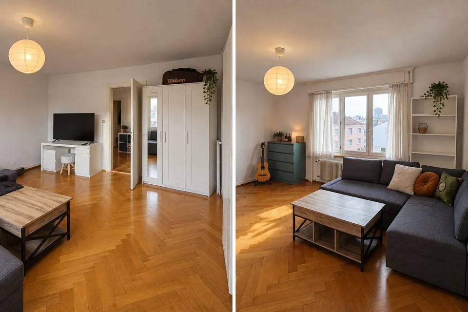 FREIBURG - RUE ST-PAUL 7 - 3 ZIMMER + ABSTELLRAUM IM 5. STOCK
