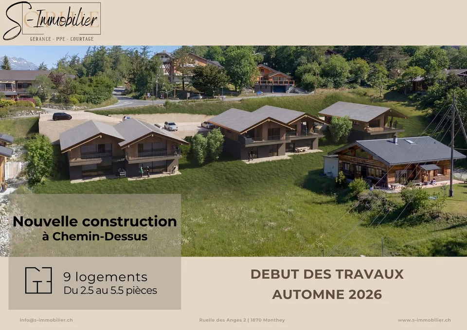 Travaux en cours - Nouvelle construction à Chemin-Dessus - Lot A01 – photo 2 sur 8