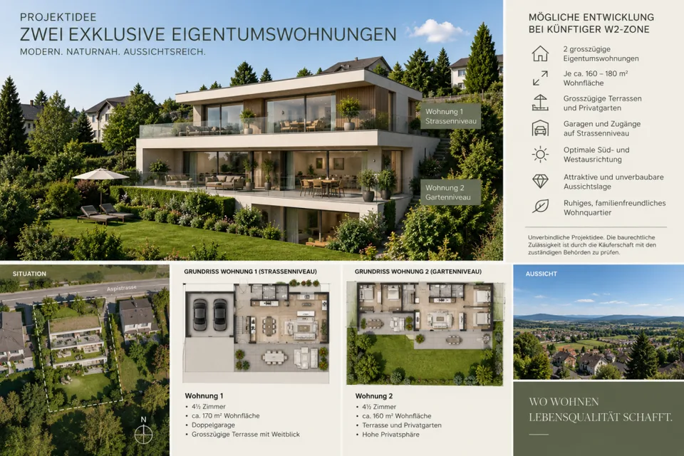 BAULAND MIT AUSSICHT UND EINFAMILIENHAUS | RENOVIEREN | ENTWICKELN – Foto 5 von 10