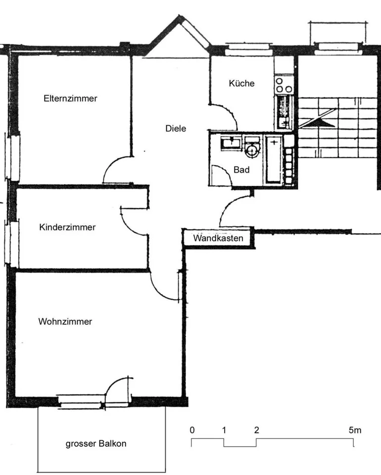 Appartement situé au centre avec grand balcon et vue