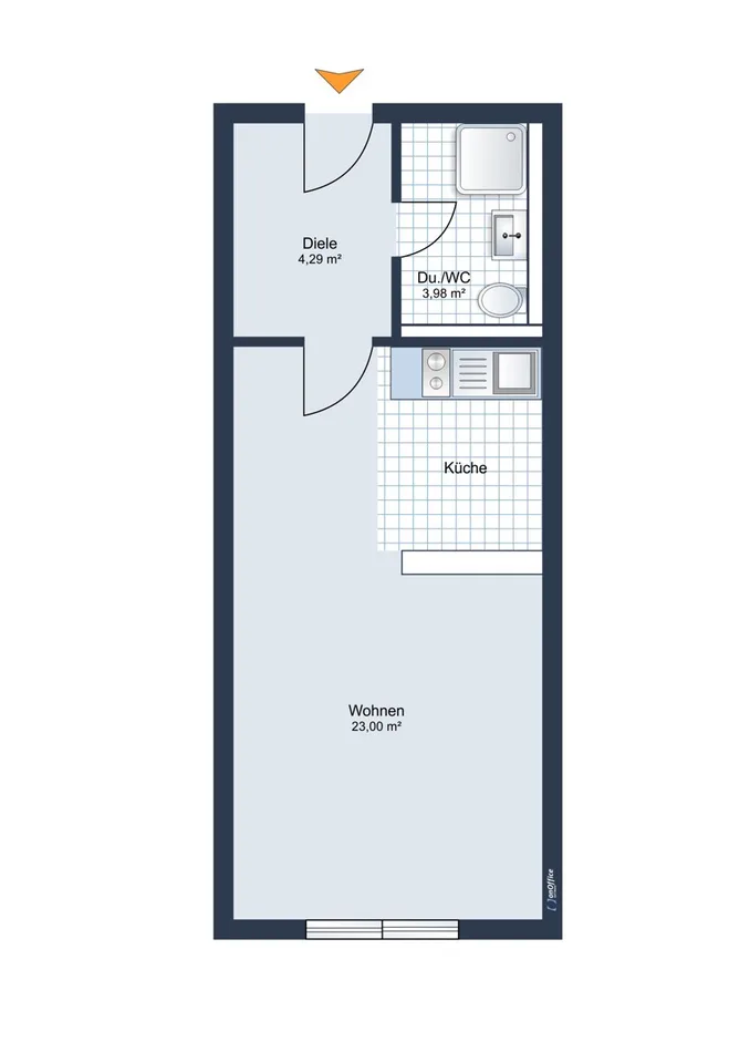 IMMORath.de - Zentrale 1-Zimmerwohnung mit Stellplatz in Kirchzarten – Foto 10 von 13