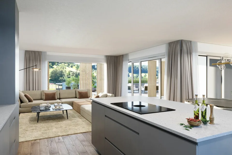 appartement de 3,5 pièces unique avec un standard de qualité et de construction élevé – photo 5 sur 12