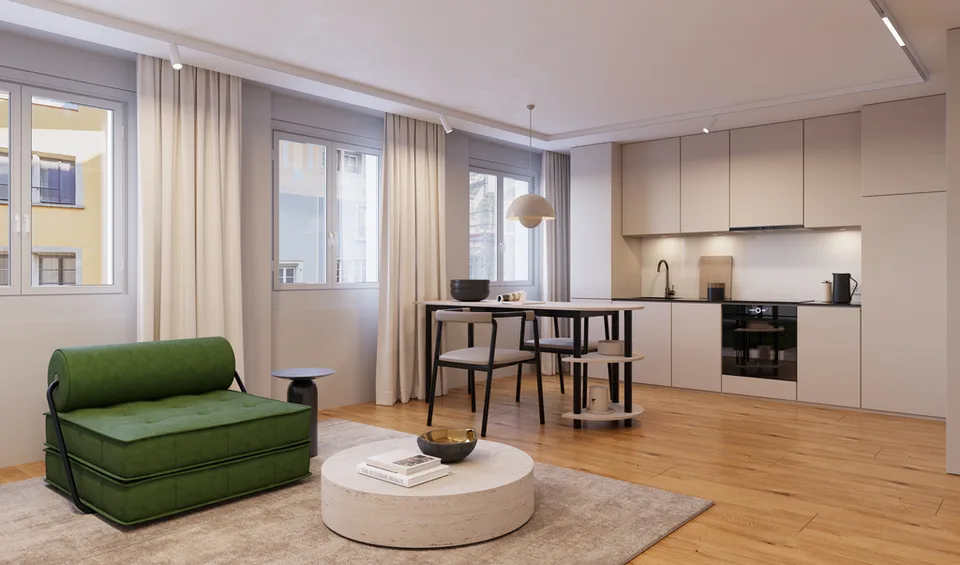 Appartement 1.5 pièces élégant - Première location après rénovation – photo 2 sur 4