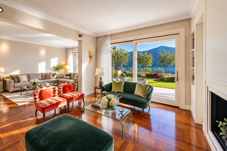 VILLA CONTEMPORANEA VISTA LAGO CON TERRENO EDIFICABILE ADIACENTE – Foto 3 von 5