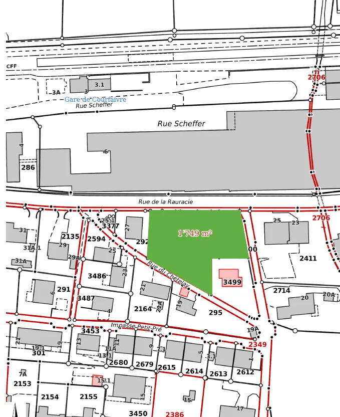 In gemischter Zone, Baugrundstück von 1'749 m² in Courfaivre – Seltene Gelegenheit! – Foto 2 von 13