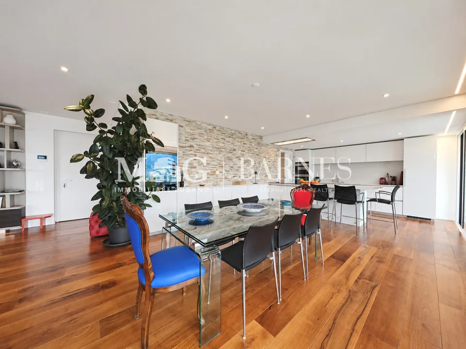 Lugano, Canobbio: Attico 4.5 loc. moderno vista lago e grande terrazza – foto 5 di 8