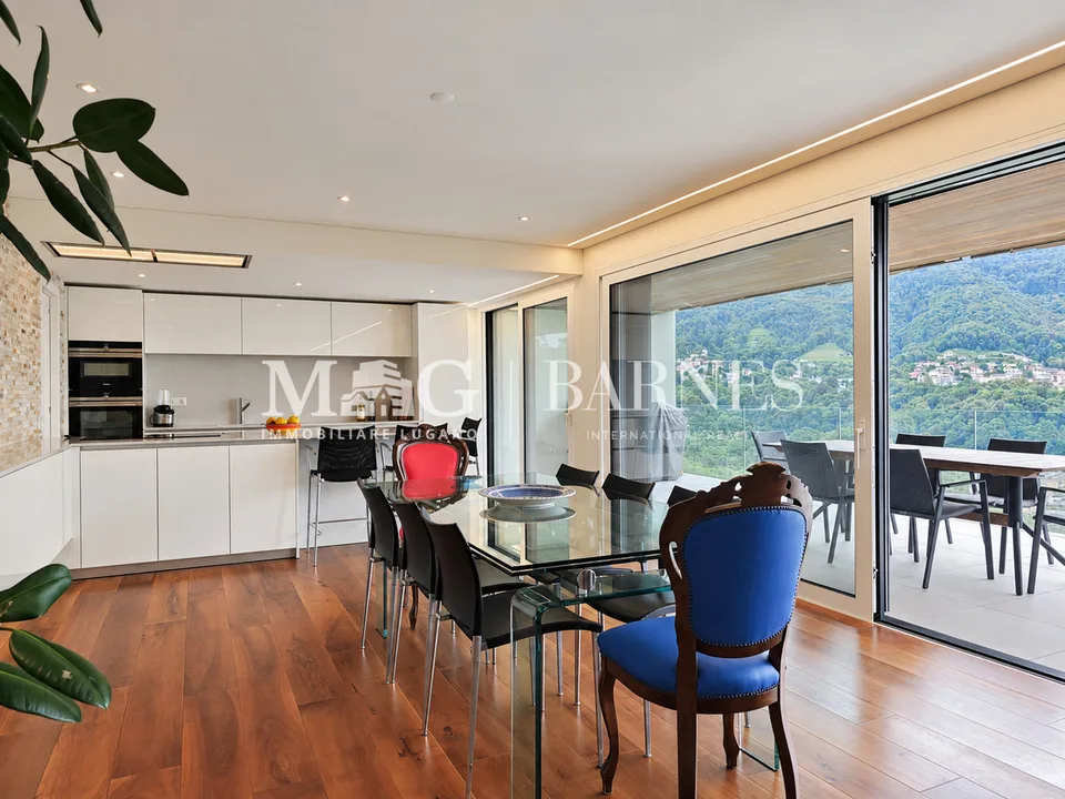 Lugano, Canobbio: Attico 4.5 loc. moderno vista lago e grande terrazza – foto 6 di 8