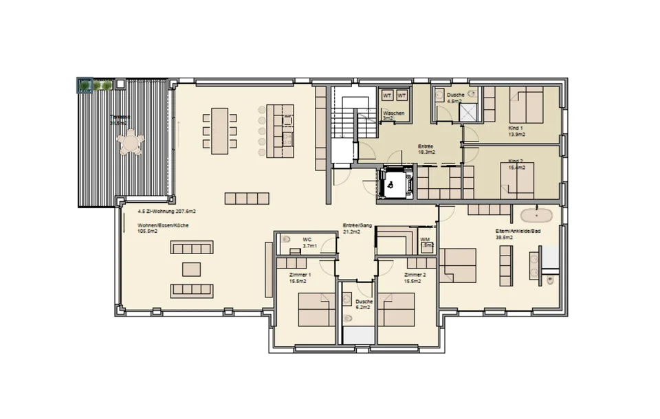 Exklusives Wohnen mit Seesicht - grosszügige 4.5-Zimmerwohnung – Foto 17 von 18