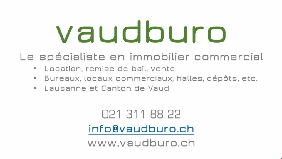 Vaud local storage showroom depot archives for rent In Budron 600/1200 m2 – photo 10 of 10