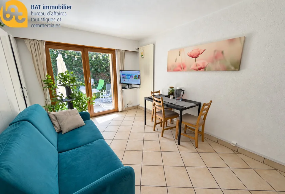 Vercorin - Zwei verbundene Studios mit nach Süden ausgerichteter Terrasse, flexible Nutzung und Mietrendite – Foto 2 von 7