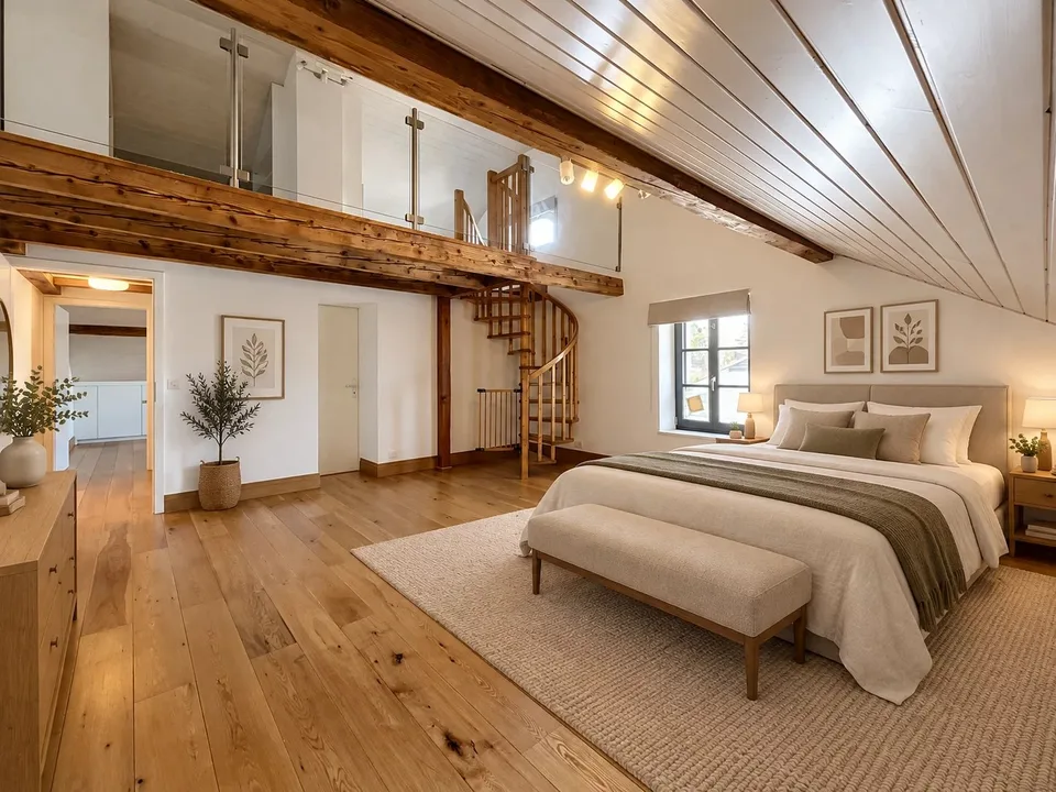 Charming attic apartment ? In the heart of Vieux Meyrin – photo 3 of 12