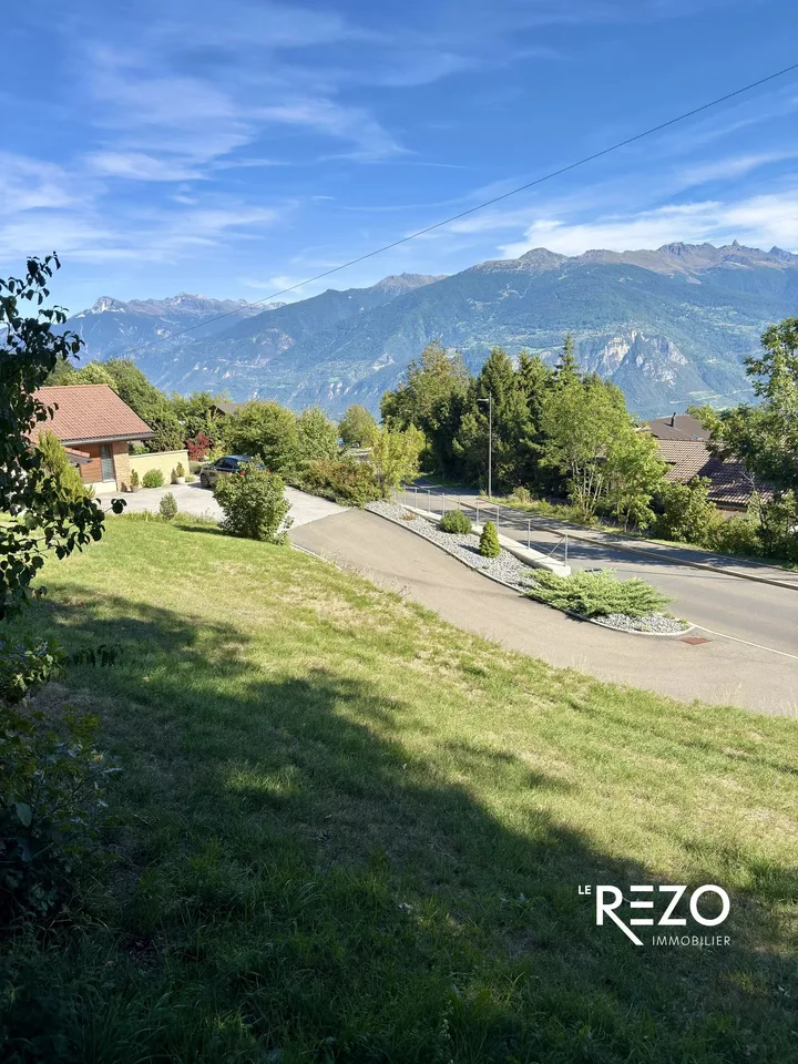 Baugrundstück mit superber Panoramaview. Savièse, VS – Foto 6 von 7