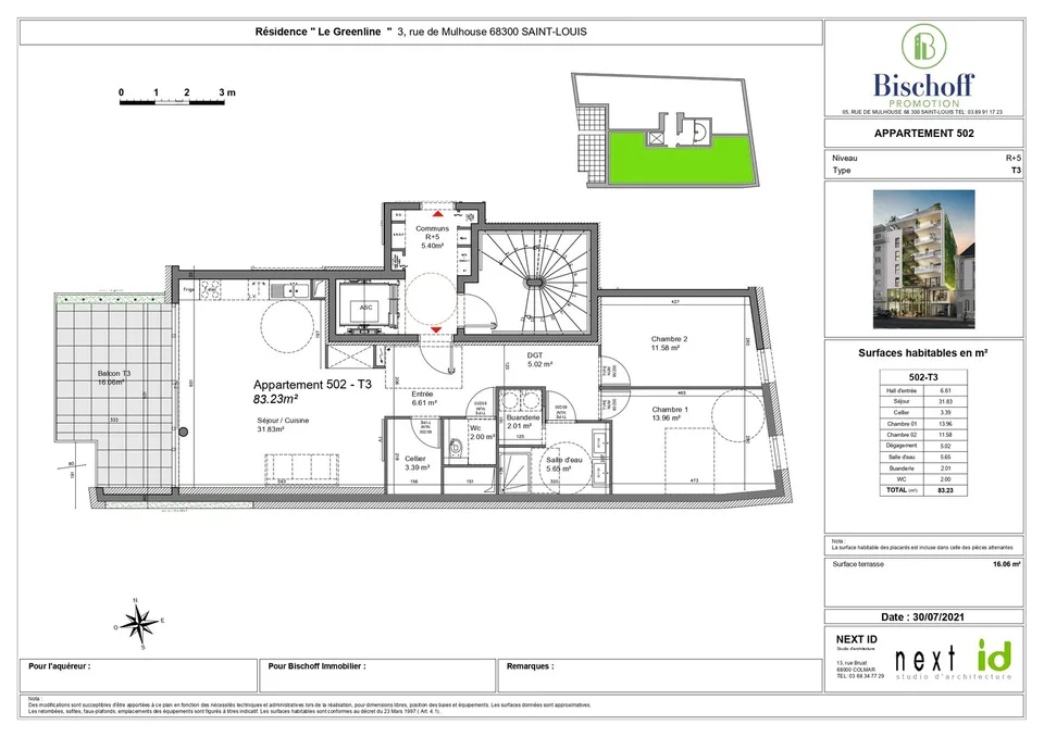 Wunderschöne neue 3-Zimmer-Wohnung, geliefert im Juli. – photo 4 sur 4