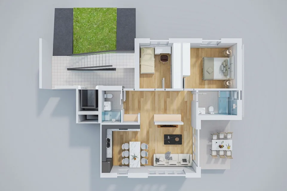 Appartamento giardino 3,5 locali nel nuovo edificio Minergie-P Laufental 40 – foto 10 di 10