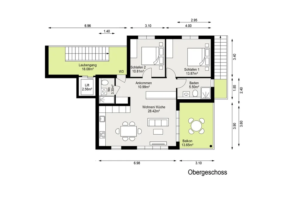 Appartement 3.5 pièces avec balcon dans le bâtiment neuf Minergie-P Laufental40 – photo 10 sur 10