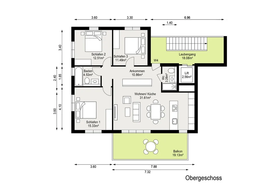 3.5-room apartment with balcony in Minergie-P-new building Laufental40 – photo 10 of 10