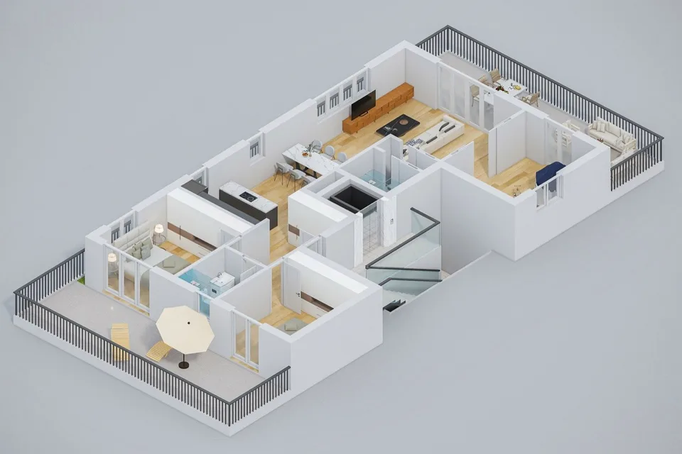 4.5-Zimmer-Attikawohnung mit Dachterrasse im Minergie-P-Neubau Laufental 40 – Foto 8 von 10