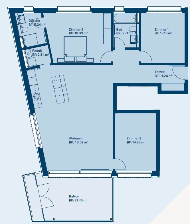 Appartement neuf de 4,5 pièces à emplacement central à Beinwil am See – photo 5 sur 5
