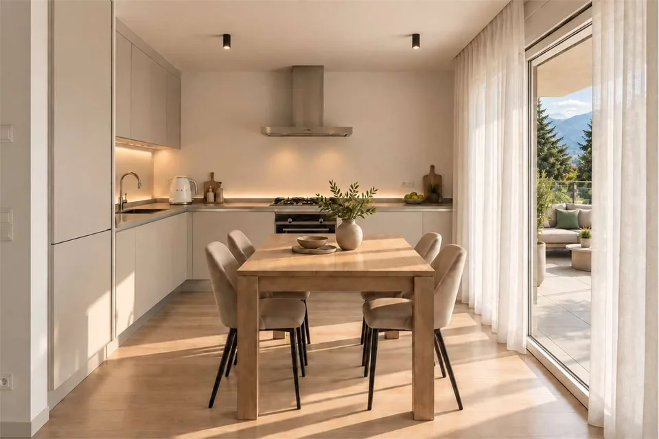 Elegante 3.5 locali con terrazza e vista aperta – foto 2 di 9