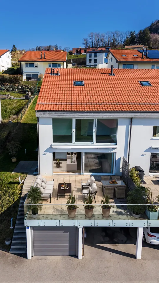 Familienvilla im modernen Stil mit Panoramablick auf den Genfersee – Aran – Foto 6 von 13