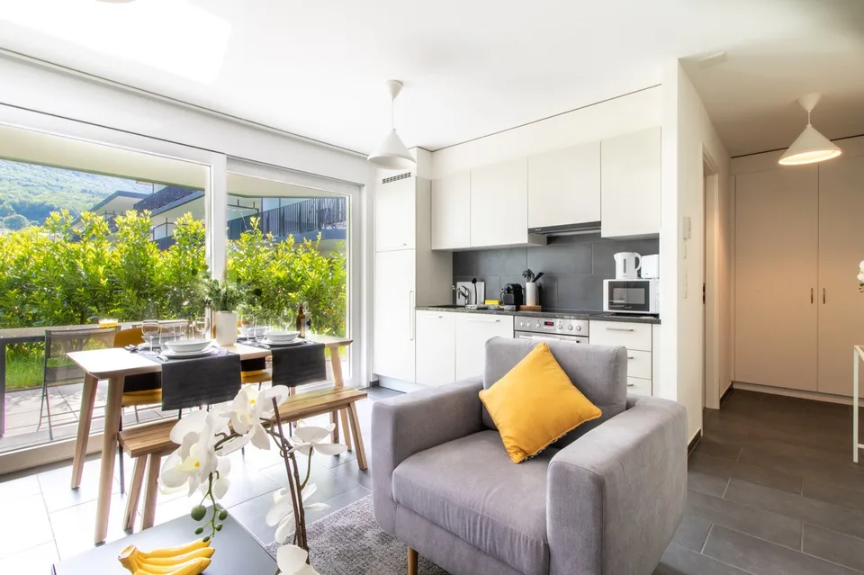 Moderne Wohnung, 1 Schlafzimmer in Bouveret – Foto 7 von 18