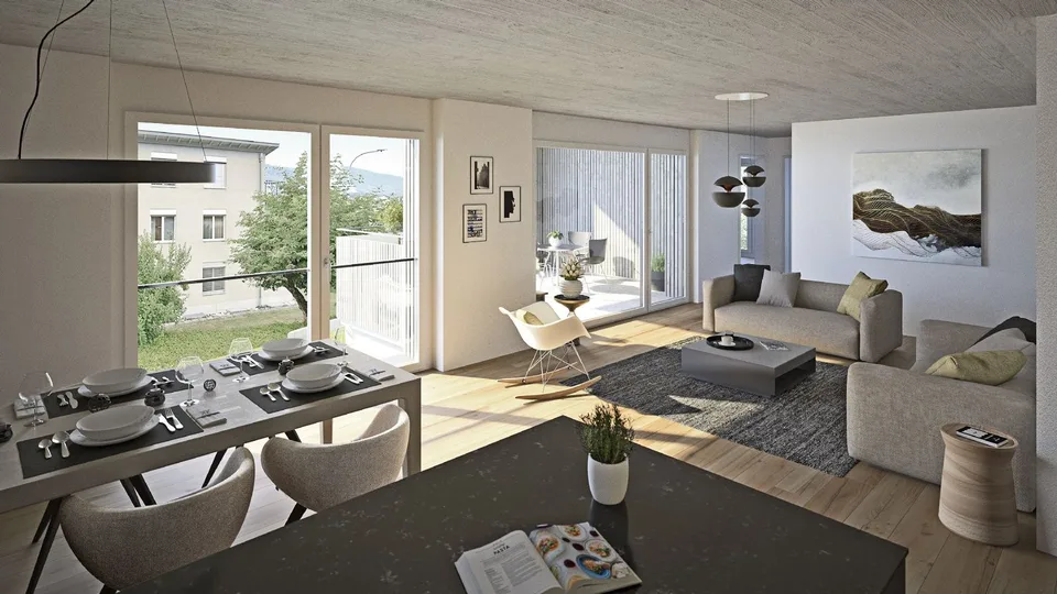 Neubauwohnung: 4.5-Zimmer-Eigentumswohnung im Erdgeschoss – Foto 3 von 4