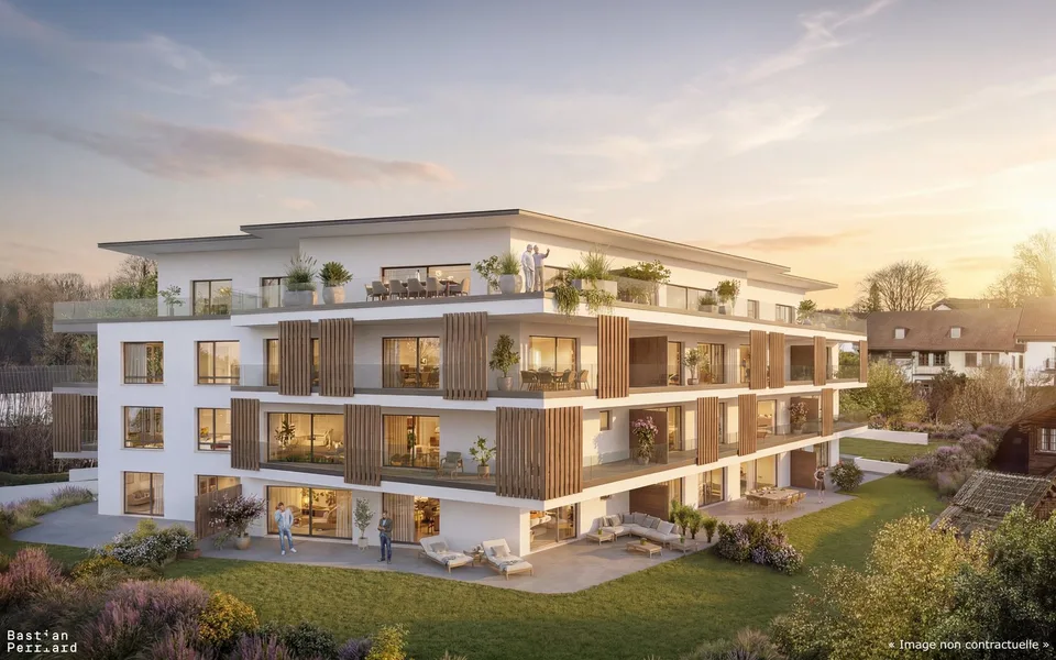 Appartement de 3.5 pièces avec jolie balcon et avec une place de parc – photo 2 sur 8