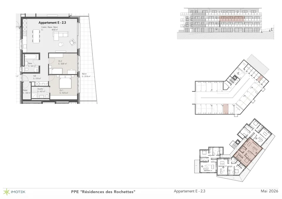 Magnifique appartement neuf de 3.5 pièces au 2ième étage. – photo 4 sur 8