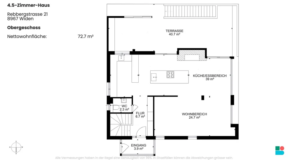 4.5-Zimmer-Haus mit grandioser Aussicht in Widen – Foto 10 von 10