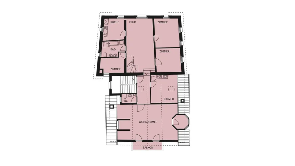 Charmante 5.5-Zimmer-Dachwohnung in Valsot – Historisches Juwel mit Bergflair – Foto 18 von 19