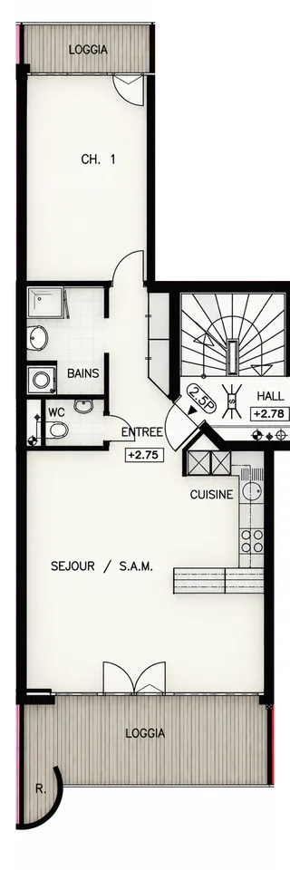 Appartement traversant de 2,5 pièces et 85m² PPE avec 2 balcons – photo 8 sur 8