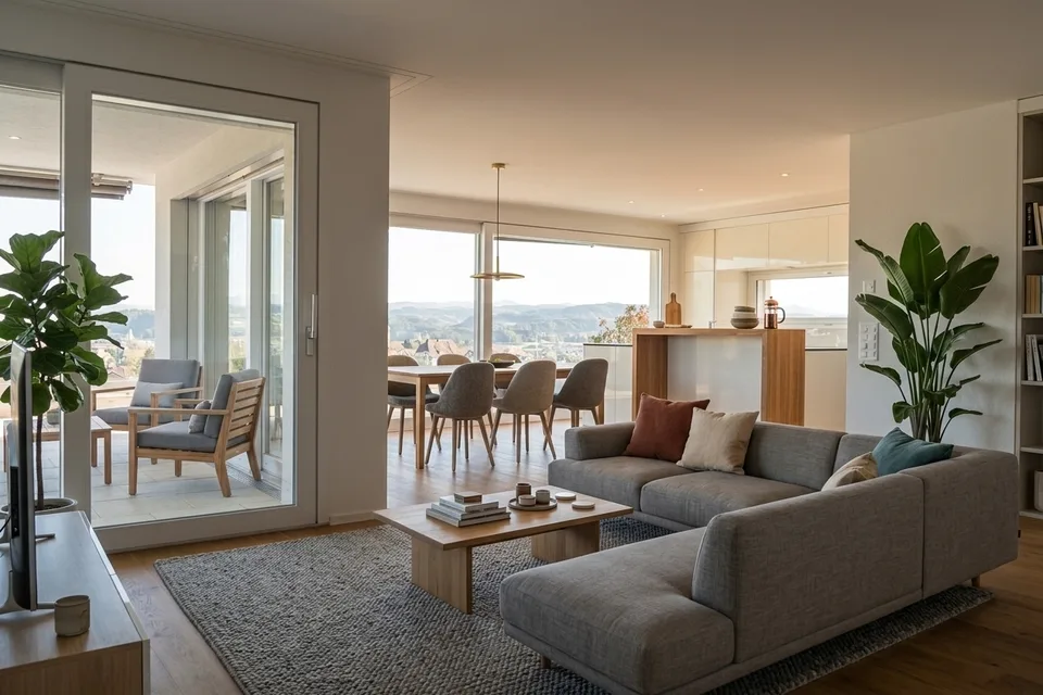 Wohnen am Hofberg – 5.5-Zimmer-Wohnung mit 121 m² Terrasse – Foto 2 von 10