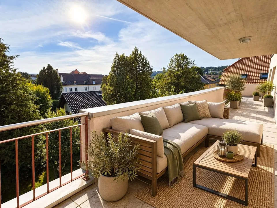 Appartement 5,5 pièces avec terrasse, garage double et place de parc extérieure – photo 3 sur 13