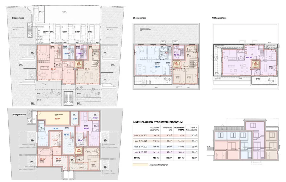 4.5 Zimmer Maisonette-Wohnung an Top Lage mit Gartenanteil (Einheit 3 – Foto 3 von 7