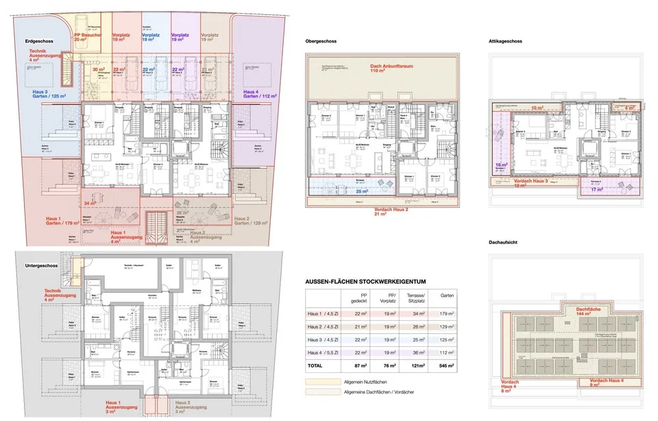Appartement attique 5,5 pièces dans un excellent emplacement avec part de jardin (unité 4) – photo 4 sur 7