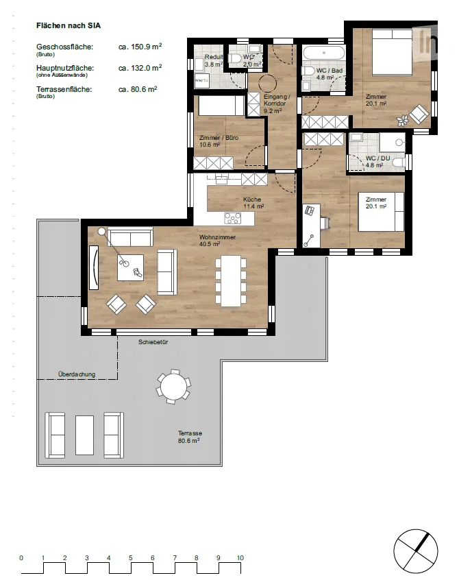 Exklusive Penthouse-Terrassenwohnung mit einmaliger See- & Bergsicht – Foto 34 von 34