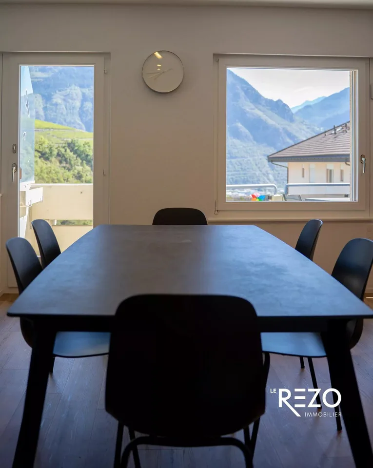 Superbe Attikawohnung mit 4,5 Zimmern und Panoramablick. Veyras, Noble-Contrée, VS – Foto 4 von 13