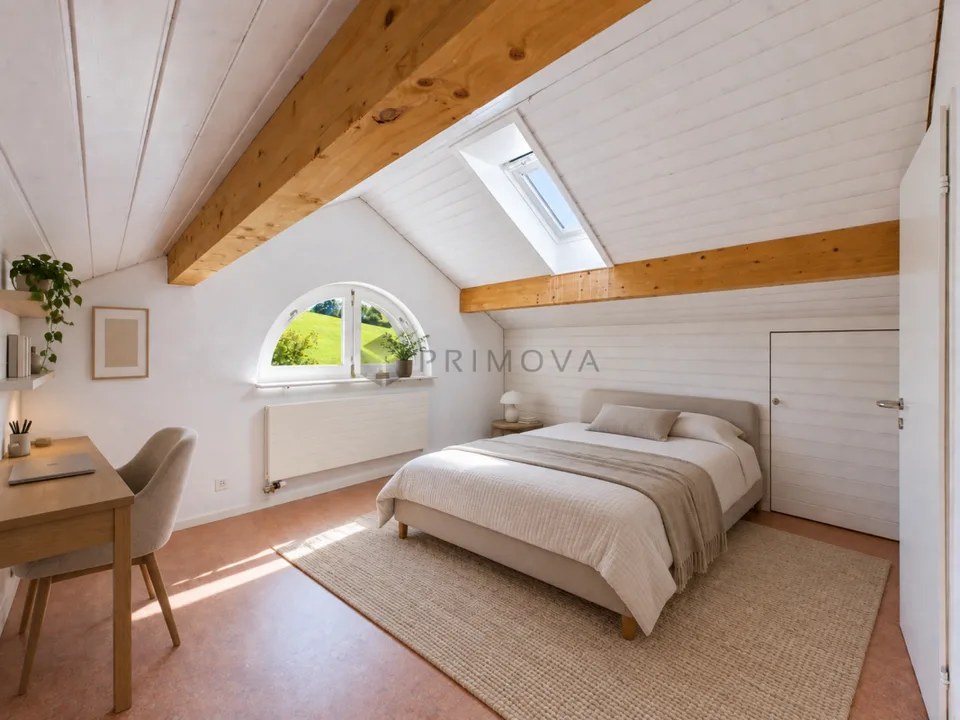 5.5 Zimmer-Dachwohnung mit Galerie und Loggia – Foto 5 von 13